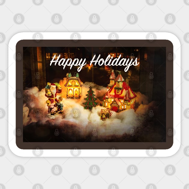 Happy Holidays Sticker by Robert Alsop